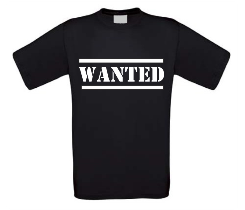 wanted t-shirt