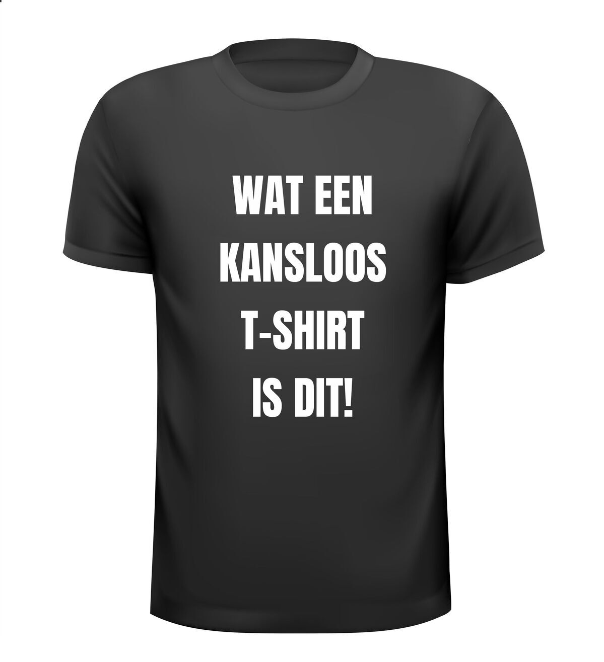 wat een kansloos t-shirt is dit