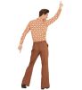 foto 7 70's Disco broek heren bruin 70e jaren