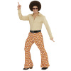foto 4 70's Disco broek heren oranje ruit