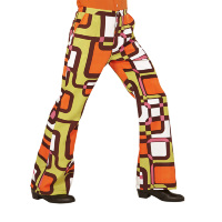 70's Disco broek heren retro printje the seventies