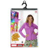 foto 2 70's en 80's  groovy disco blouse paars dames shirt