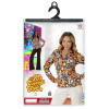 foto 2 70's en 80's disco blouse retro print  gekleurde bubbels voor een groovy dame