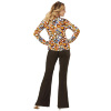 foto 3 70's en 80's disco blouse retro print  gekleurde bubbels voor een groovy dame