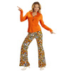 foto 5 70's en 80's groovy disco blouse oranje dames shirt