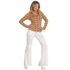 foto 4 70's en 80's groovy disco blouse retro print discs shirt