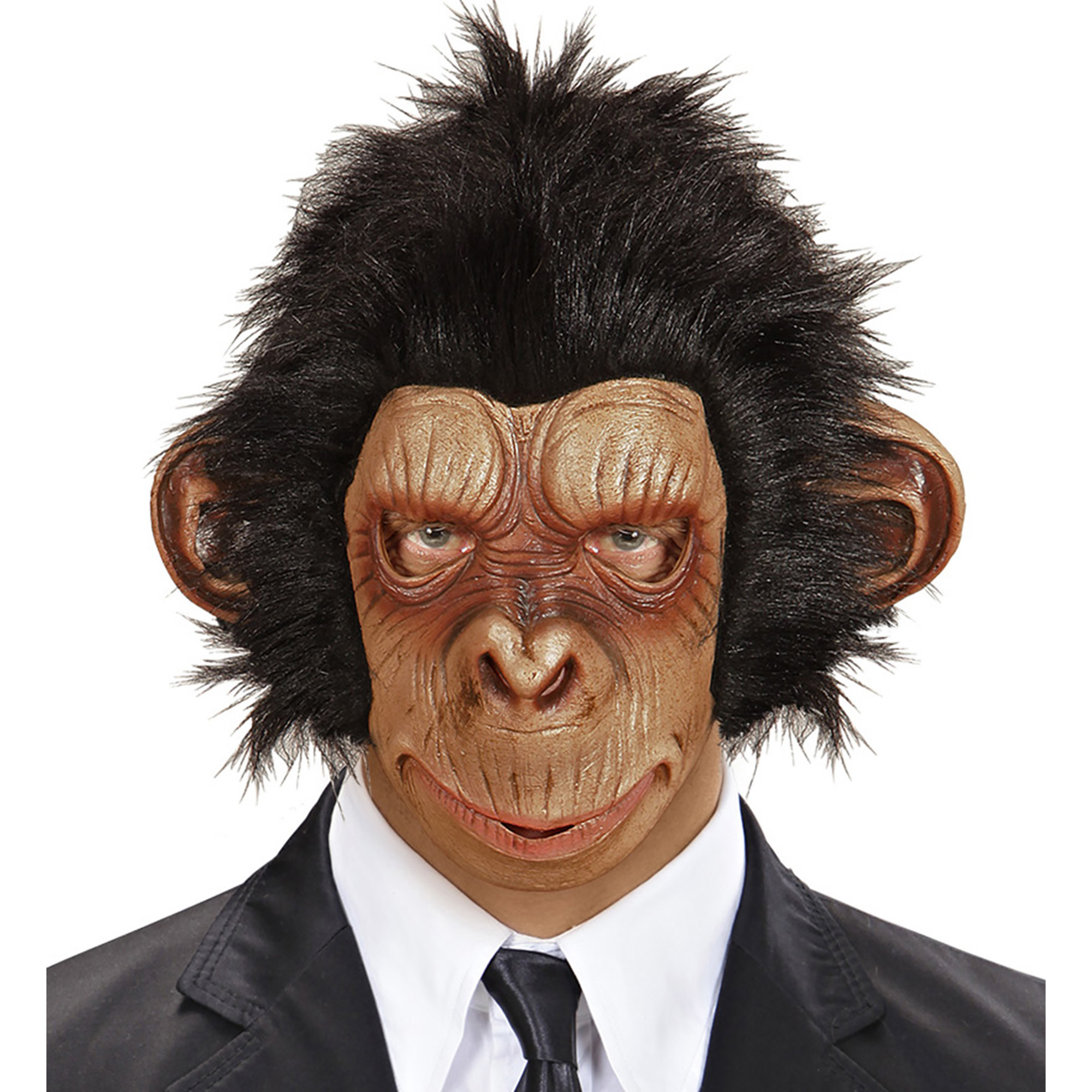 Apen masker met pluche haren volwassen aap 