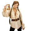 foto 3 Blouse beige voor een piraten dame volwassen