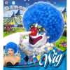 foto 2 Clownspruik blauw vrolijke krullenpruik voor feest en verkleedpartijen