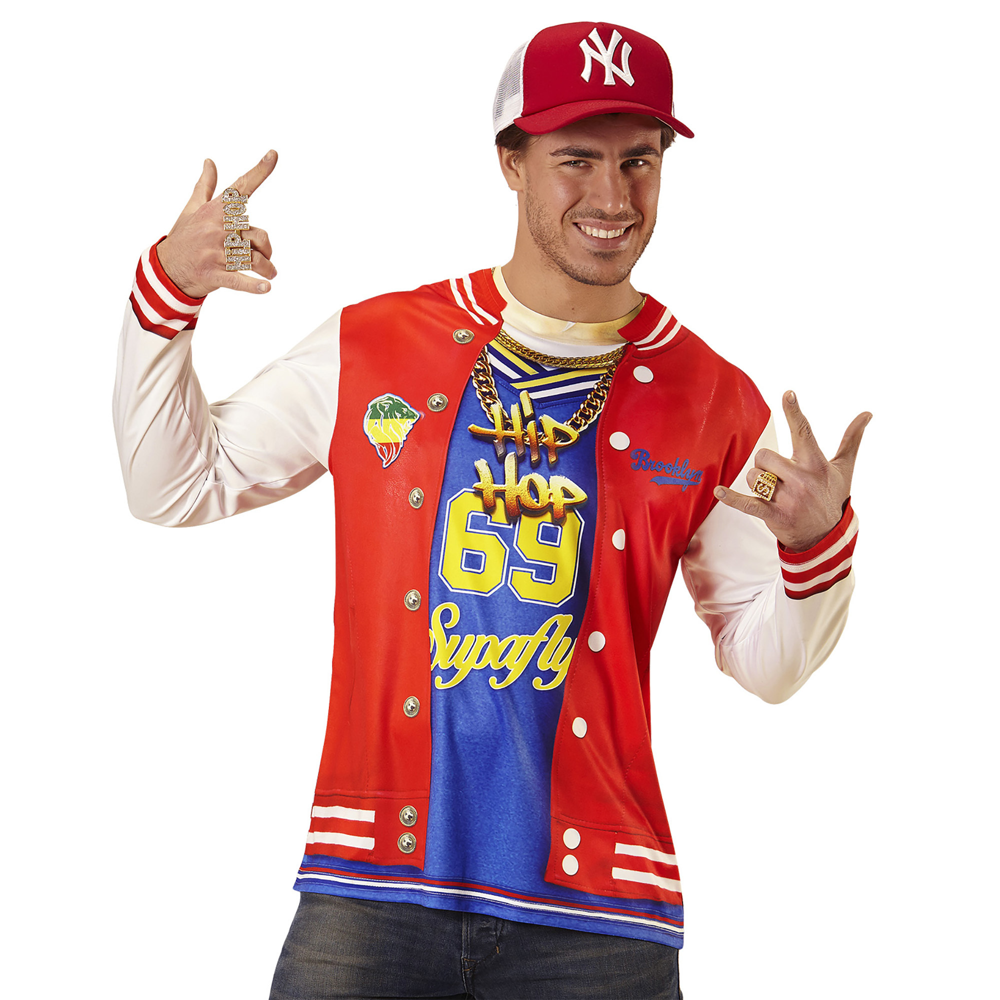 Coole Hip hop rapper realistich fotoprint tshirt