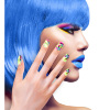 foto 3 Gevlekte trendy plak nagels disco 