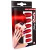 foto 3 glitter plak nagels zelfklevend rood volwassen