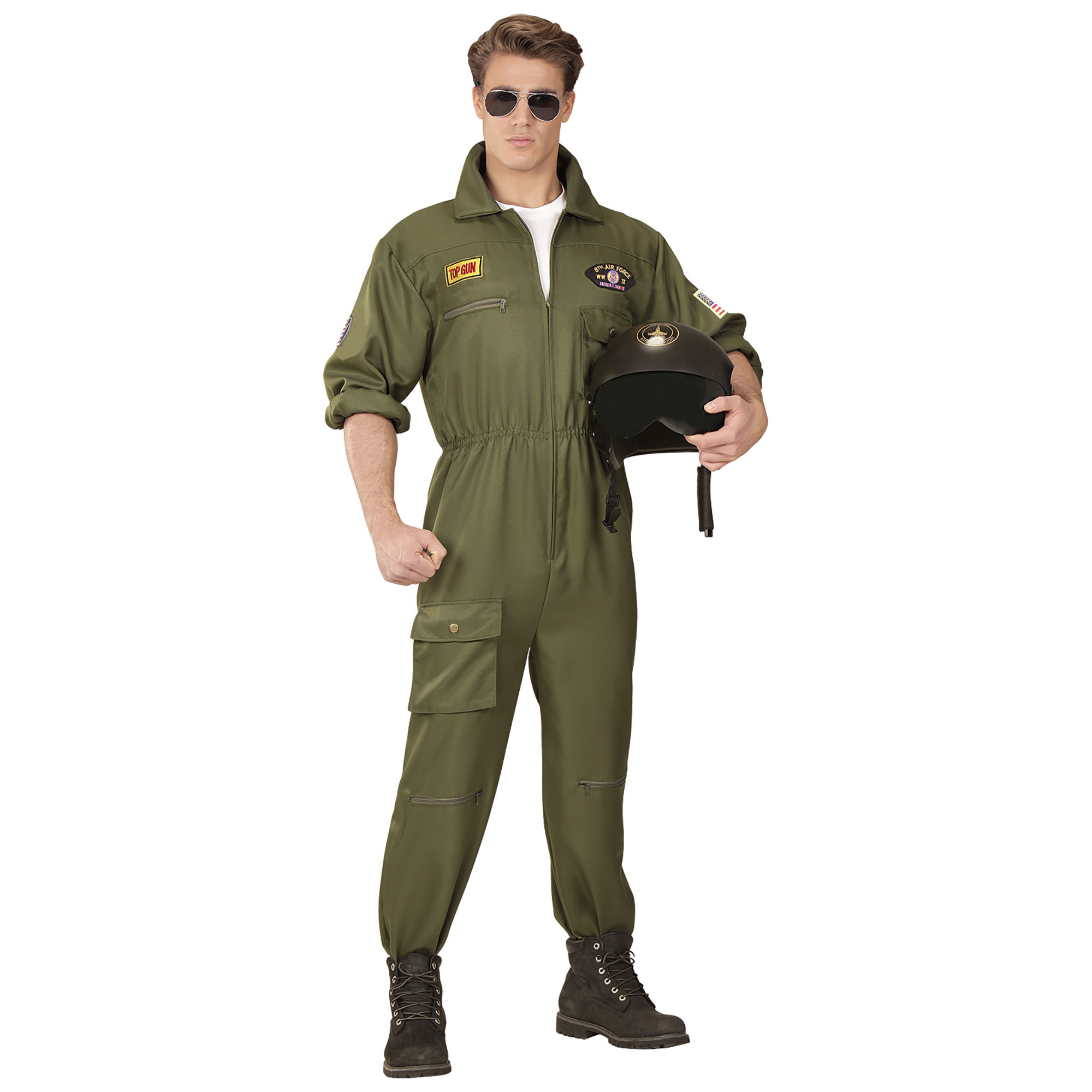 Groen airforce straaljager piloten kostuum