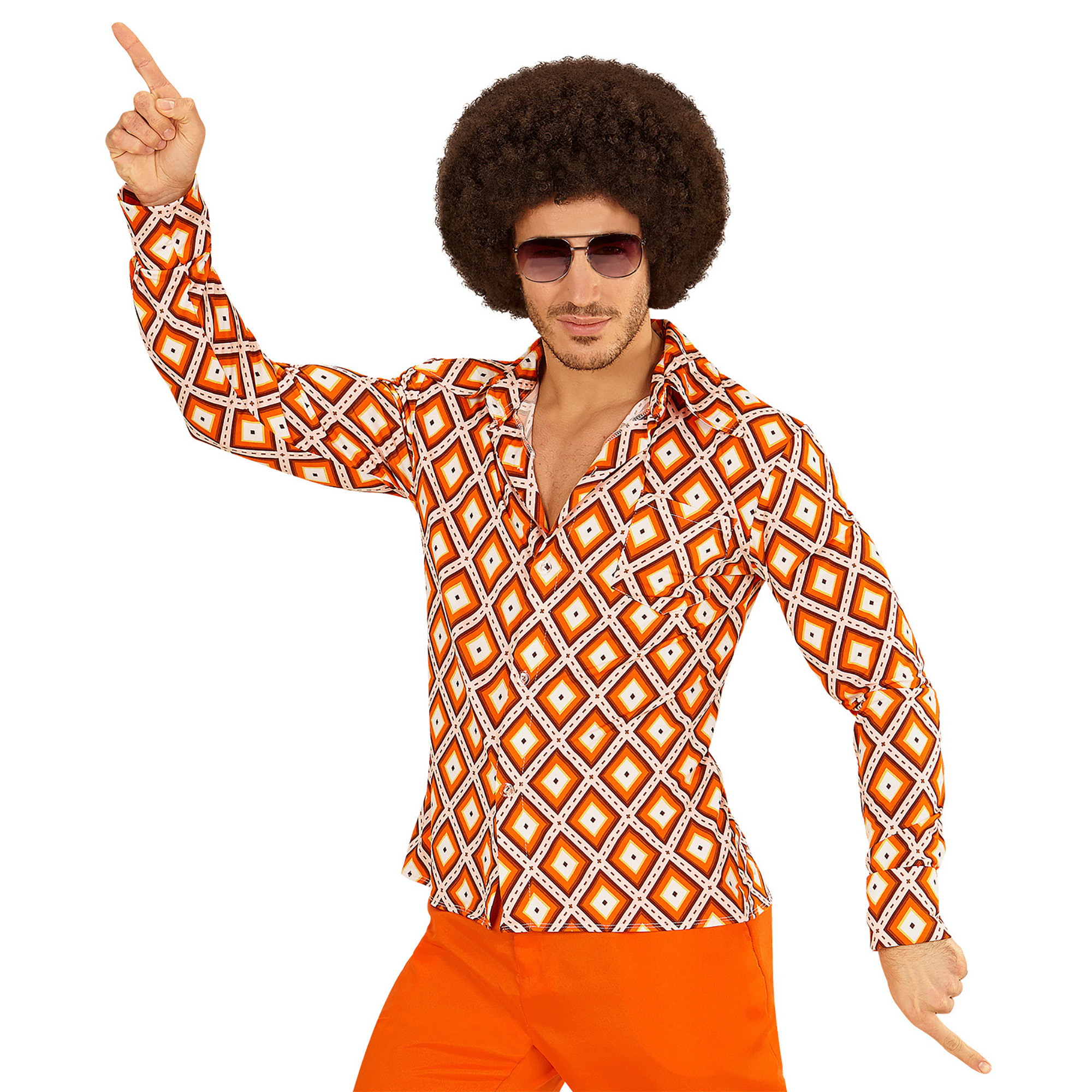 Groovy 70's disco blouse heren let's dance 