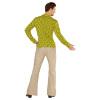 foto 3 Groovy 70's disco blouse wallpaper groen  heren 