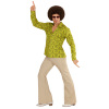 foto 4 Groovy 70's disco blouse wallpaper groen  heren 