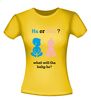 foto 16 he or she? what will the baby be t-shirt
