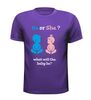 foto 3 he or she? what will the baby be t-shirt