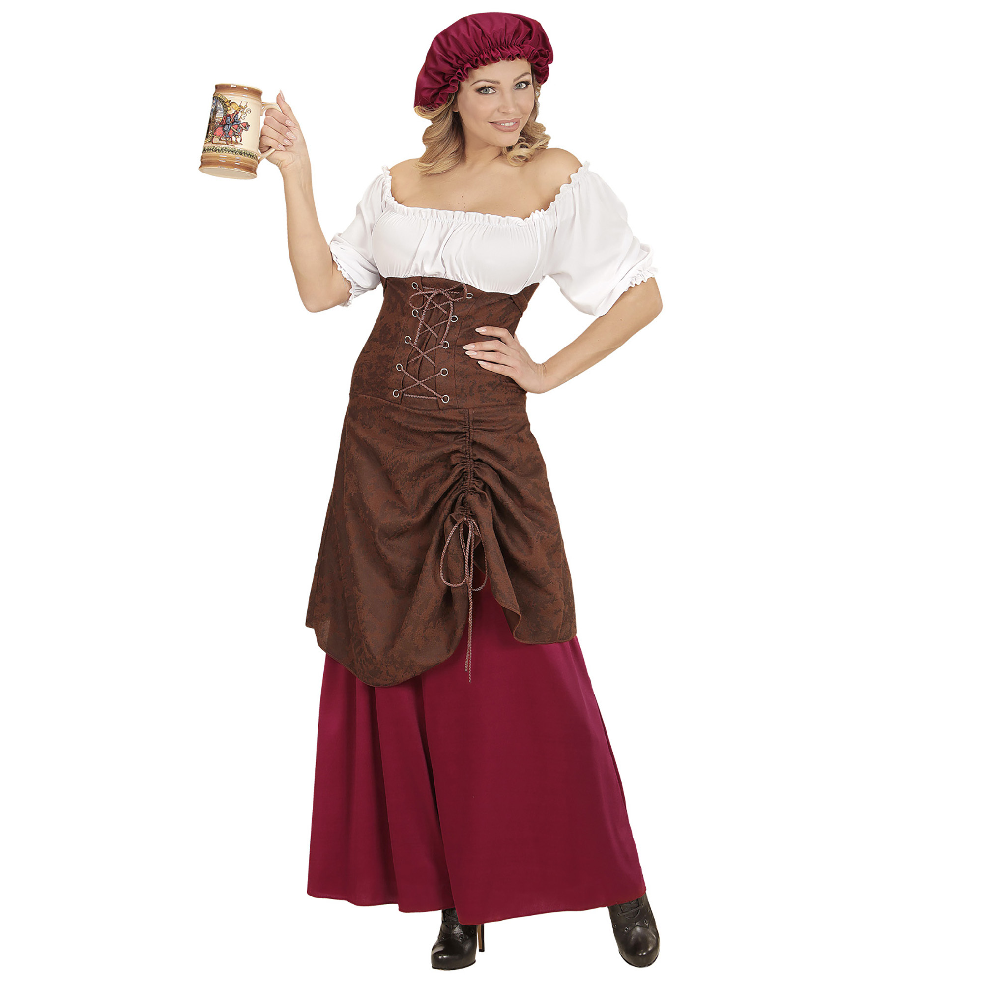 Herbergier middeleeuws dames kostuum