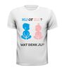 foto 13 Hij of zij? Wat denk jij? gender reveal party T-shirt