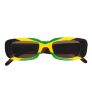 foto 1 Jamaicaanse bril met de kleuren van Jamaica