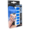 foto 1 Neon blauwe plak nagels volwassen