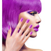 foto 3 Neon paarse disco plak nagels