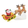 foto 3 Opblaasbare kerstman met rendieren en arreslee 210CM