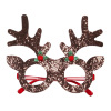 Pailletten rendier bril kerst