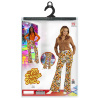 foto 2 Retro disco broek 70's dames bubbels print