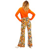 foto 3 Retro disco broek 70's dames bubbels print