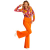 foto 5 Retro disco broek 70's dames oranje