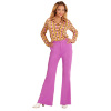 foto 5 Retro disco broek 70's dames paars