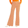 Retro disco broek 70s dames vrolijke print