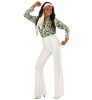foto 7 Retro disco broek 70's dames wit
