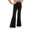 Retro disco broek 70s dames zwart