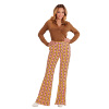 foto 5 Retro disco broek 70's seventies print dames 
