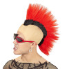 foto 1 Rode punk pruik met hanekam volwassen