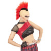 foto 3 Rode punk pruik met hanekam volwassen