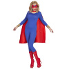 foto 5 Rode superheld cape met oogmasker volwassen super hero outfit