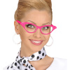 foto 3 Roze bril jaren vijftig met diamantjes 50's