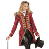 Slipjas deluxe rood zwart dames parade jas