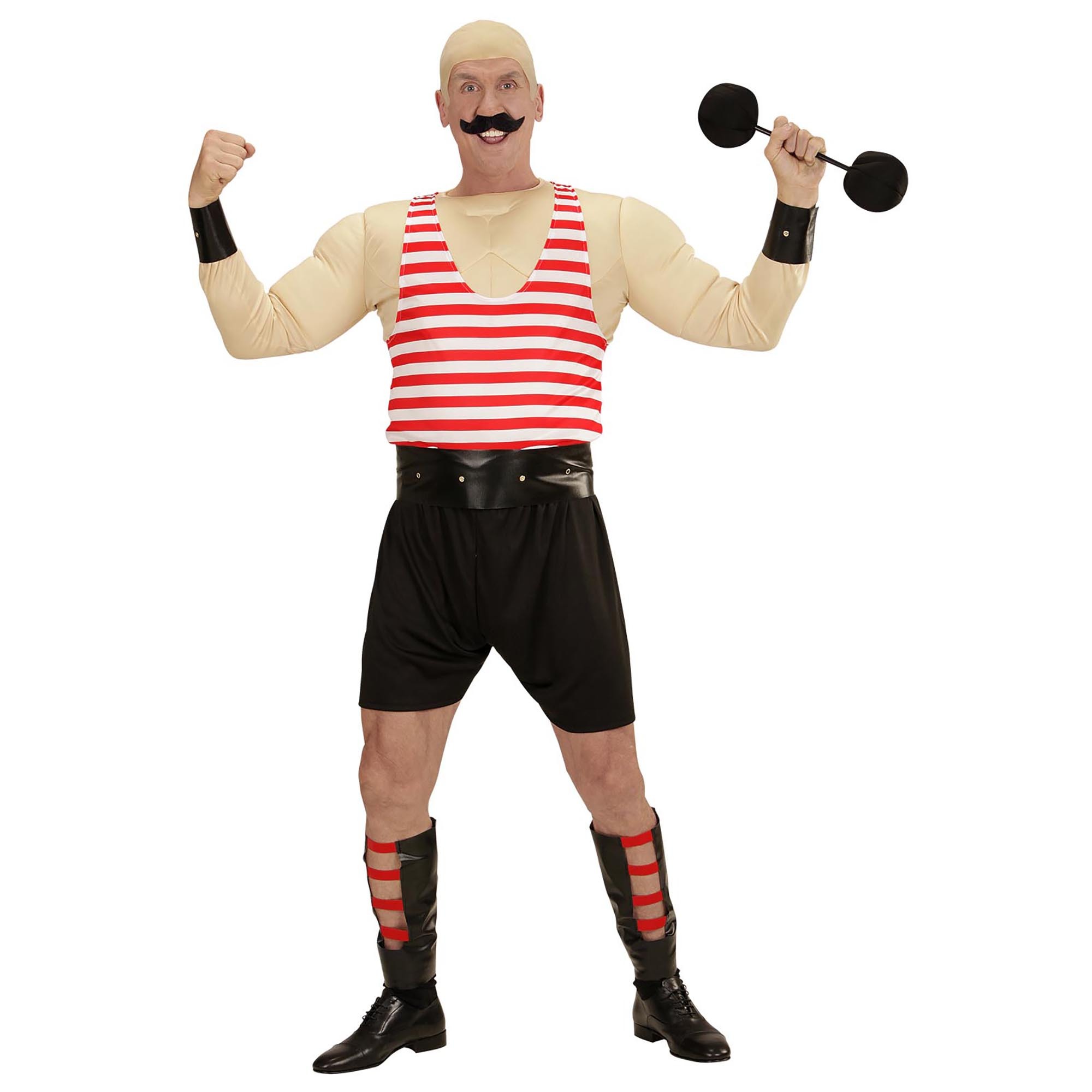 Spieren kostuum gewichtheffer de sterkste man van Nederland