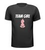Team girl T-shirt voor een gender reveal party