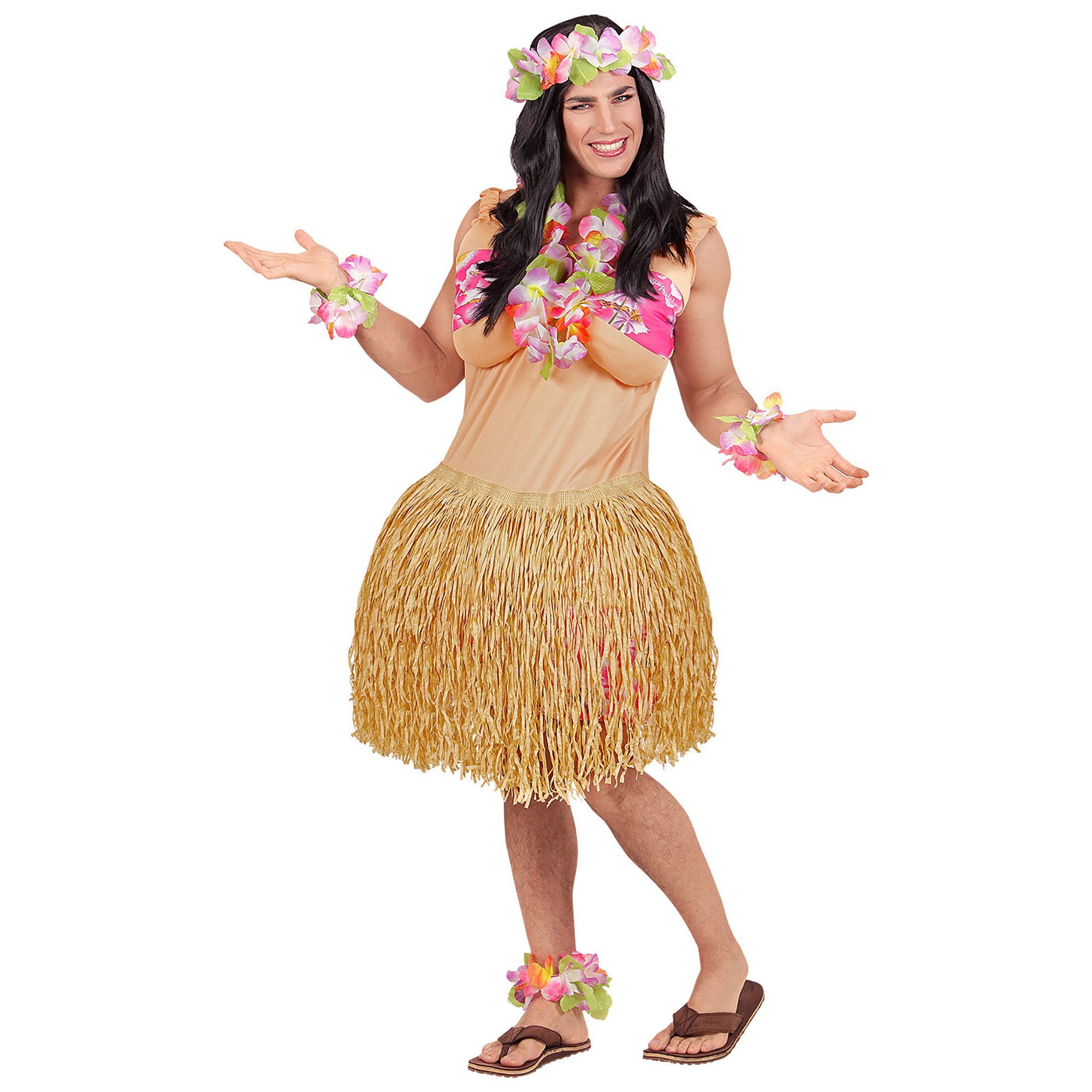 Travestieten kostuum volwassen hawaiiaanse dame