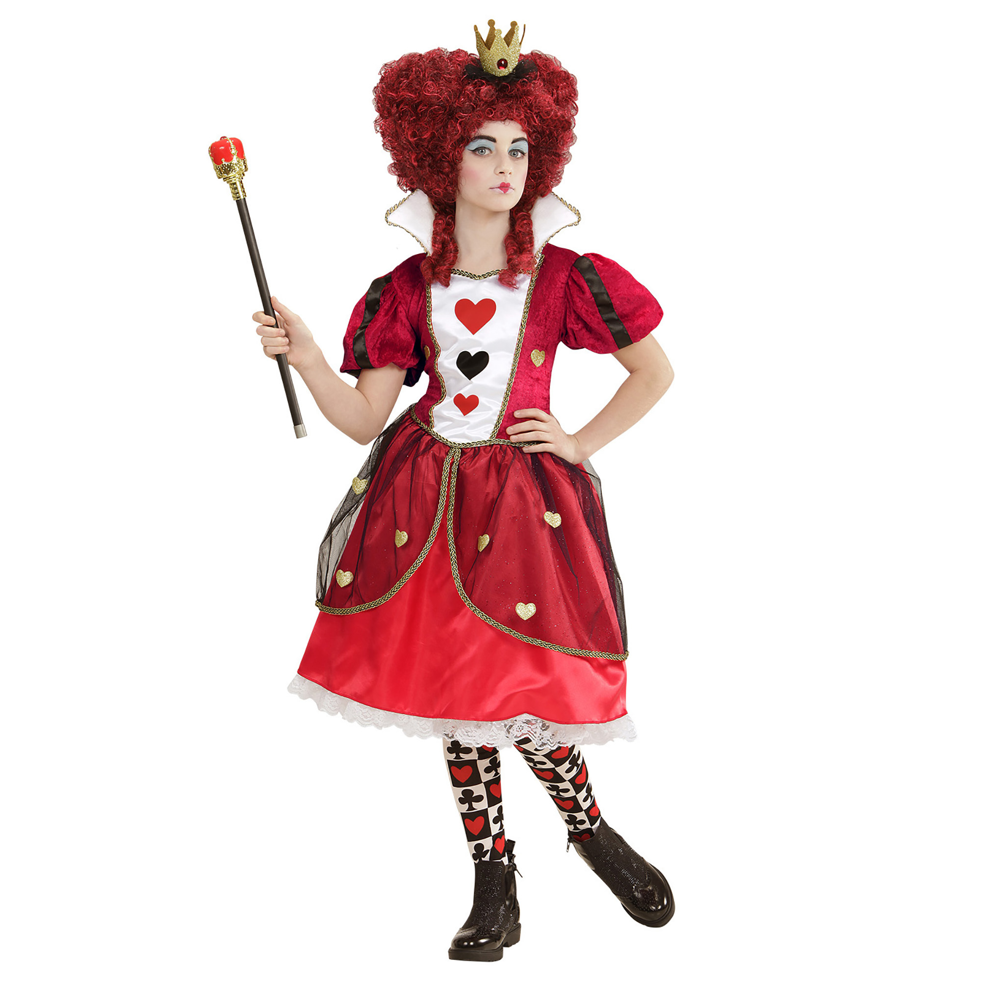 Wonderland harten koningin jurk meisje 