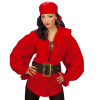foto 3 zet de zeilen! domineer de zeven zeeën in stijl met deze rode piraten blouse voor dames