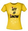 foto 12 Let it snow met kerstmuts t-shirt