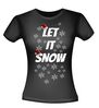 foto 2 Let it snow met kerstmuts t-shirt