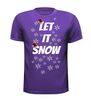 foto 3 Let it snow met kerstmuts t-shirt